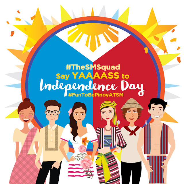 A salute to independence with Philippine flags in SM Supermalls