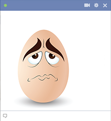 Frown face for Facebook