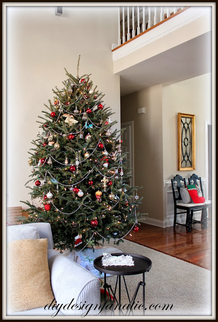 Christmas, Christmas tree, cottage,cottage style, farmhouse, farmhouse style, diyDesignFanatic.com