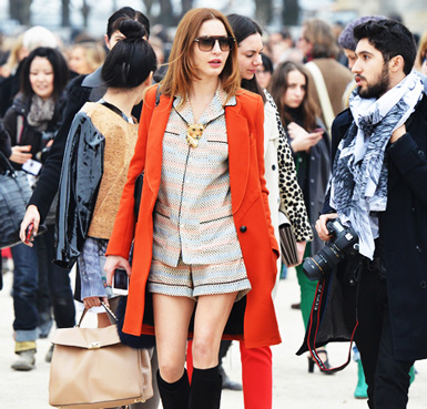 belle maison: Street Style from Fall 2012 Fashion Shows