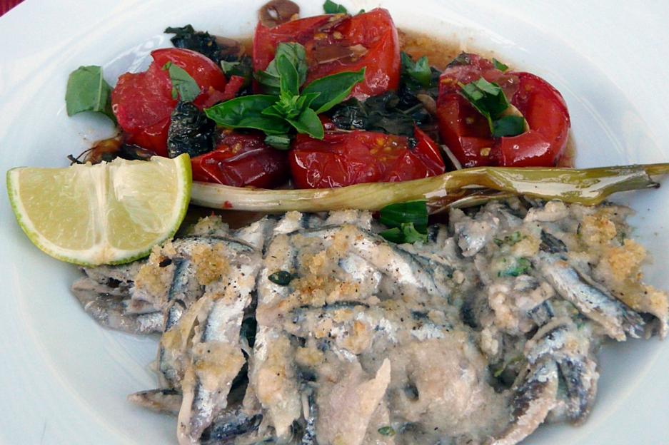 Kulinarische Welten zu Fisch- und Meeresfrucht: Sardellen und Tomaten ...