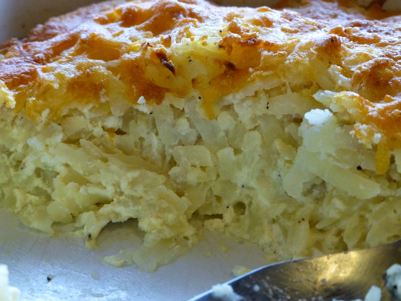 COOK WITH SUSAN Cheesy Hash Brown Potato Souffle