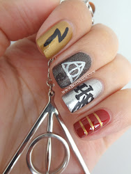 potter harry nail nails designs hp gryffindor nice pinned ve deathly nailart ones already which hufflepuff easy theme several remember