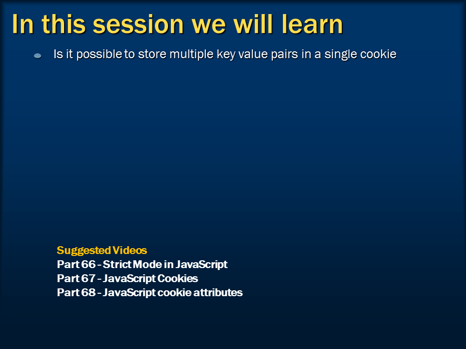 Sql server, and c video tutorial Store multiple key value pairs
