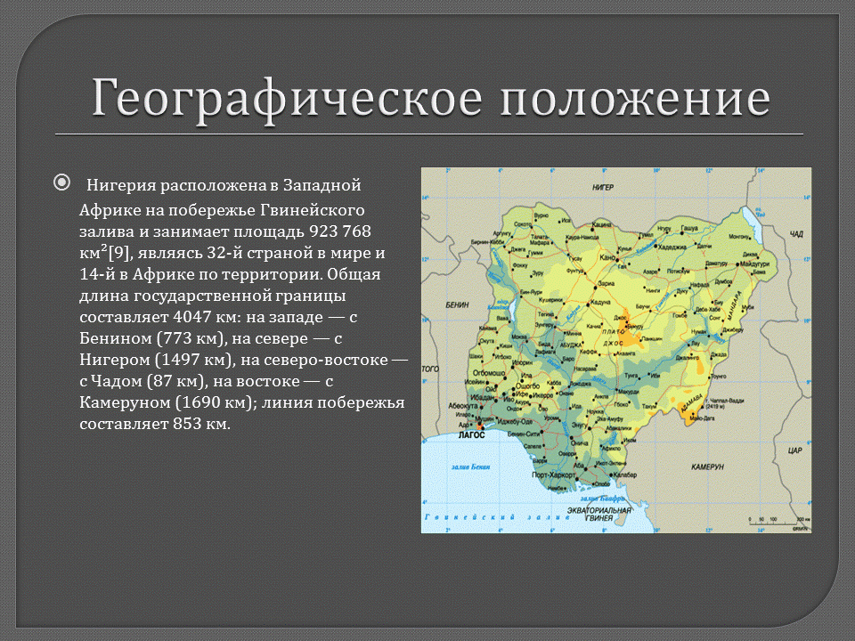 Характеристика стран африки презентация