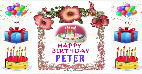 Wishing You A Happy Birthday Peter Best Fireworks Gif Animated Greeting Card Download On Funimada Com