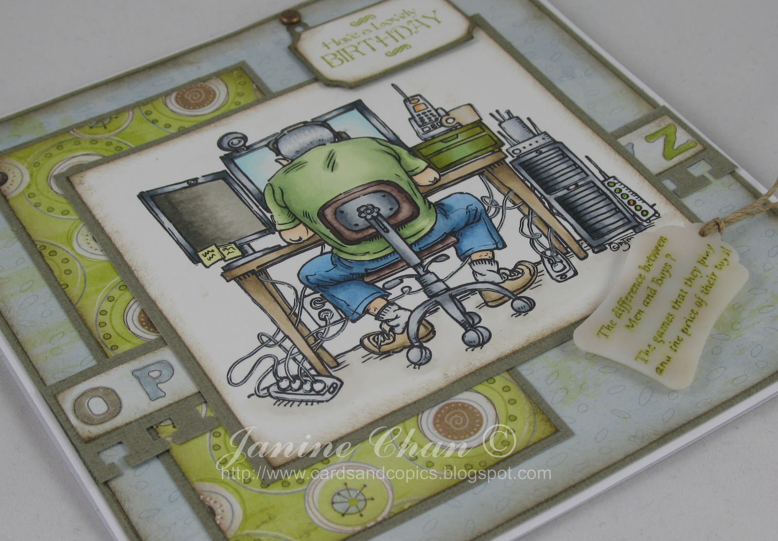 Cards and Copics: Computer Guy ...