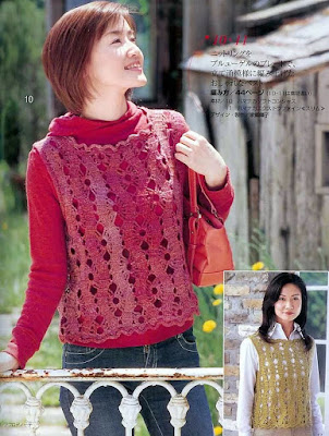 جليه كروشيه رائع ومفرغ  بوحدات واسعه مع الباترون 