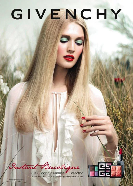Givenchy Beauty Spring 2012 Campaign featuring Toni Garrn