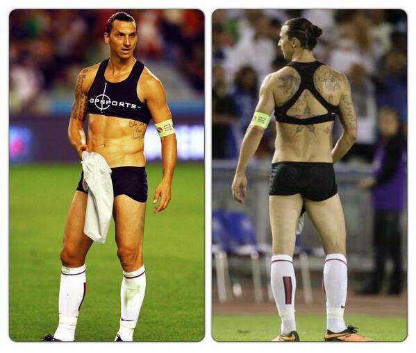 Ibrahimovic viste un curioso bikini