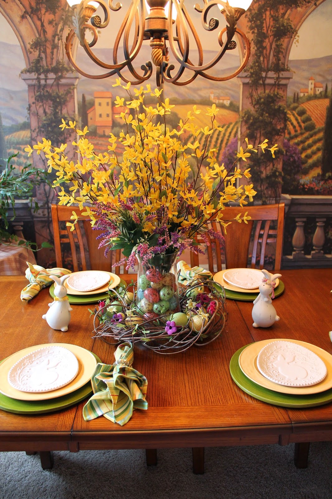 Southern Seazons Spring dining room