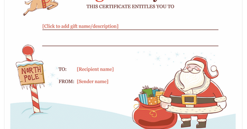 Inspiration Modele Bon Cadeau Noel Word Gratuit - Mad Madj