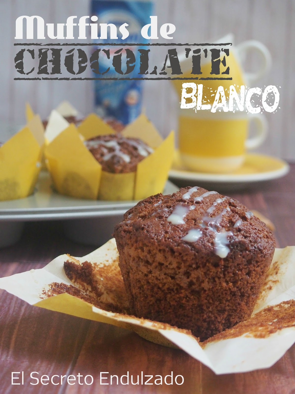 El Secreto Endulzado Muffins de CHOCOLATE BLANCO