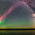 An entirely new celestial phenomenon named STEVE, Aurora like purple ribbon