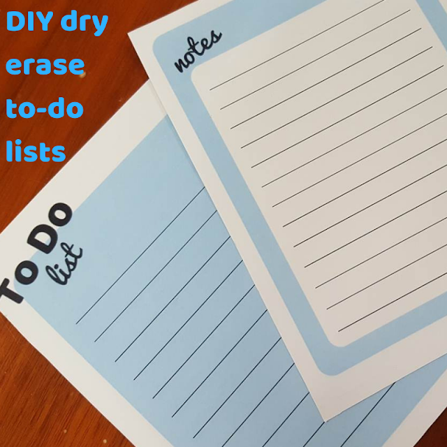 DIY dry erase to-do lists DIY dry erase to-do lists