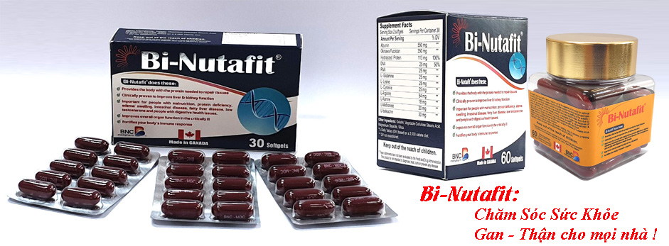 Bi-Nutafit tăng cường chức năng gan thận, tăng cường miễn dịch, sức đề kháng