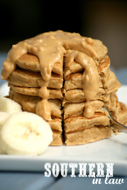 Vegan Peanut Butter and Banana Protein Pancakes Recipe  gluten free, vegan, healthy, sugar free, clean eating, low fat