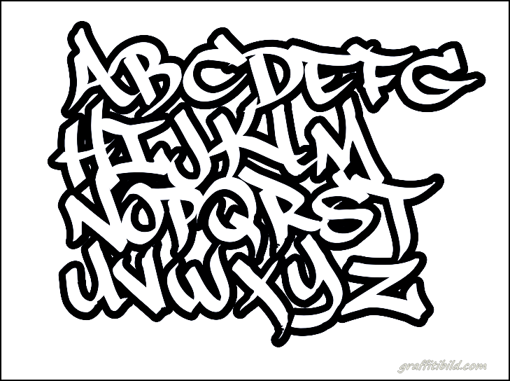 How To Draw Graffiti Letters A Z Graffiti Alphabet