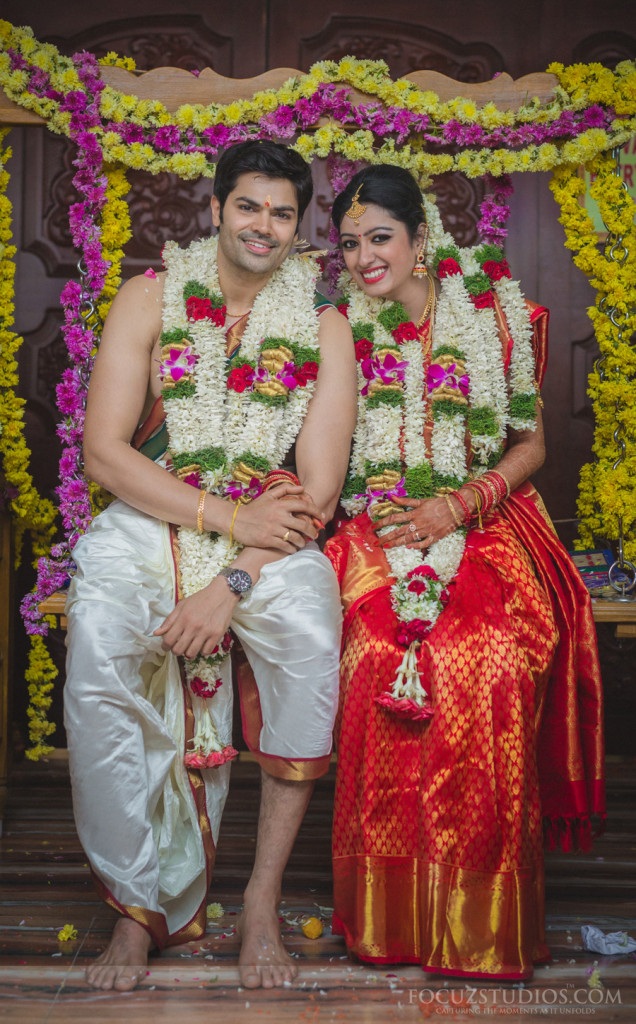 Tamil TV Actress Nisha Krishnan Wedding Reception Photos