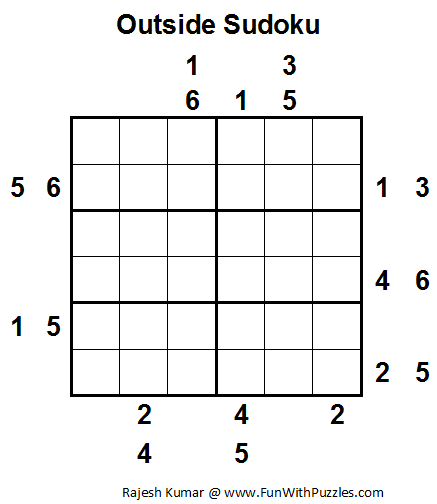 Outside Sudoku (Mini Sudoku Series #13)
