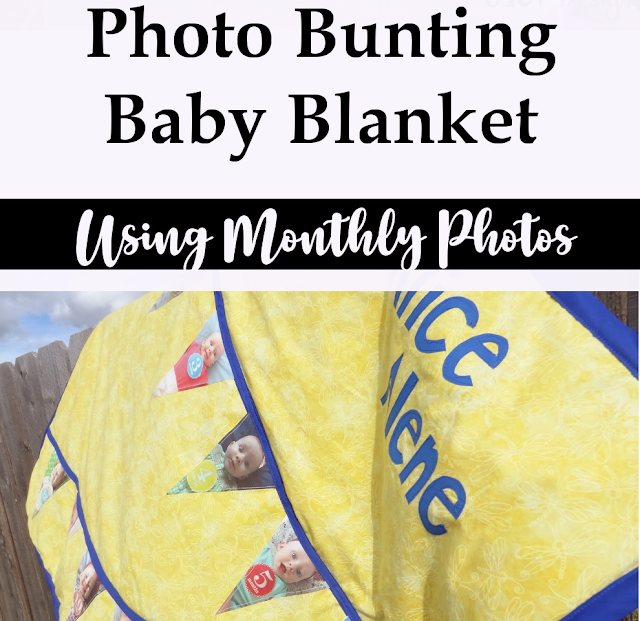 How to make a keepsake photo blanket with monthly baby photos