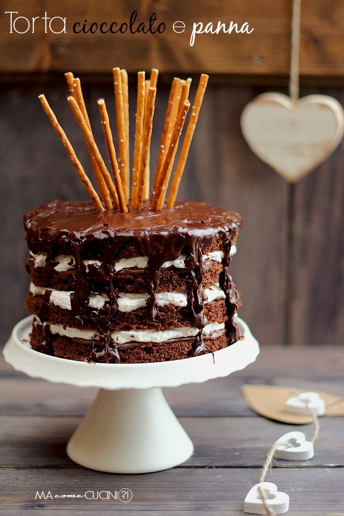 torta cioccolato e panna