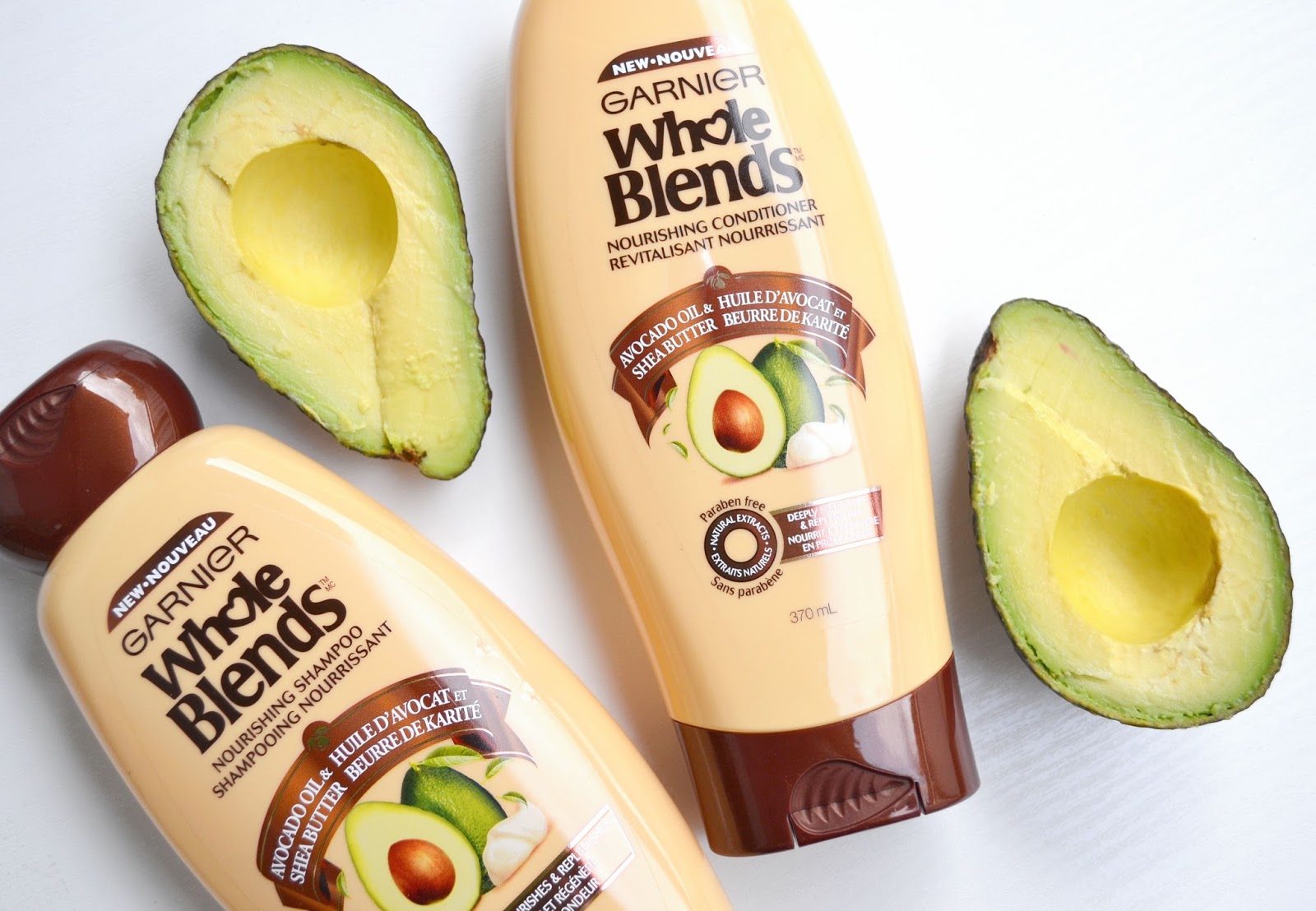 HAIR Garnier Whole Blends Nourishing Shampoo and Conditioner with