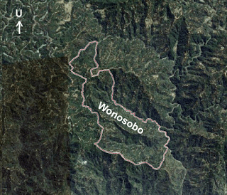 Peta Batas Wilayah Desa Wonosobo Ngadirojo Pacitan