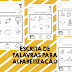 Atividade de escrita de palavras para alfabetização