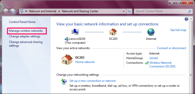 Manage wireless networks Manage wireless networks