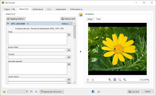 Aggiungi EXIF PC XnConvert EXIF