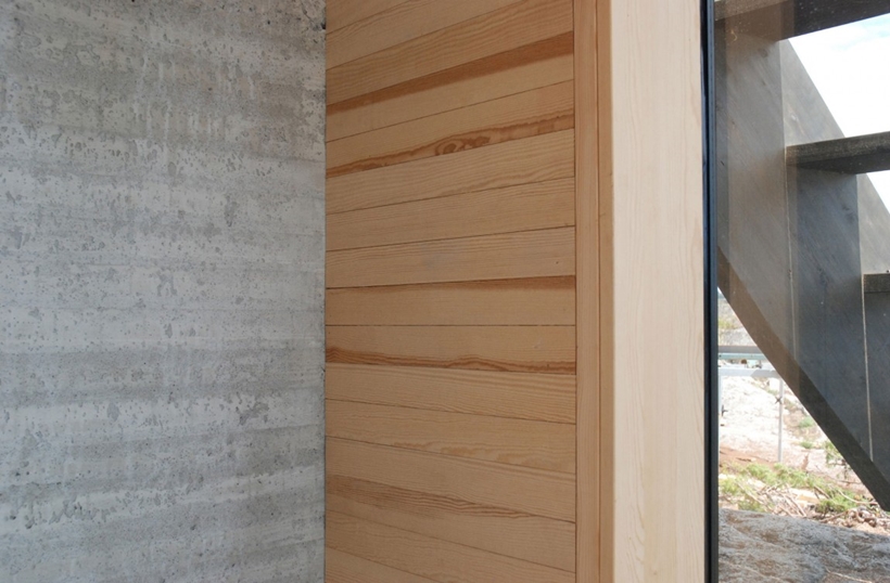 Concrete and wood interior