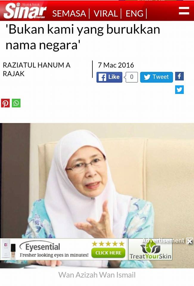 KETUA PEMBANGKANG TAKUT TERIMA KENYATAAN BURUKKAN NEGARA