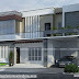 2474 sq-ft modern sober colored villa design