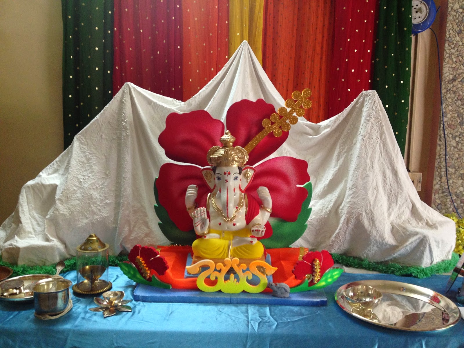 Ganapati Decorations Himalaya from Plaster of Paris (PoP) in Ganesh
