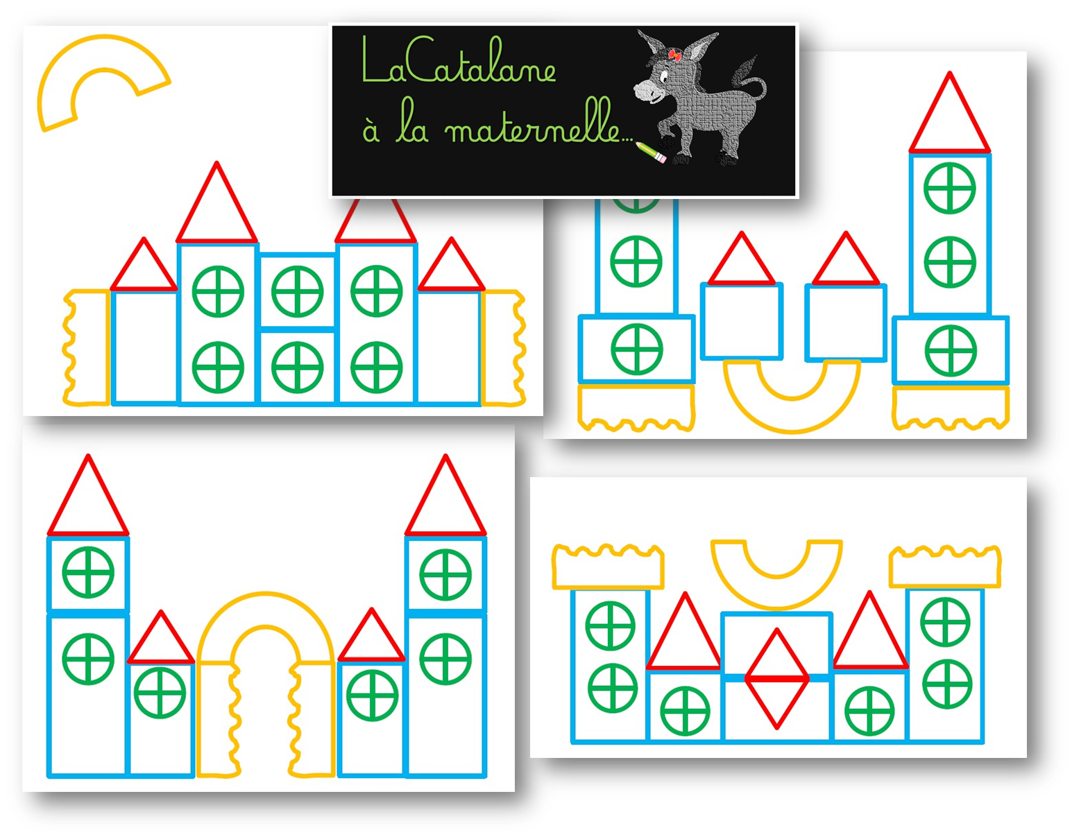 LaCatalane à la maternelle...: Atelier autonome : le château des formes ...