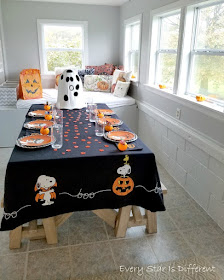 A Minimalist Montessori Home Tour: The Dining Room-Halloween Decor