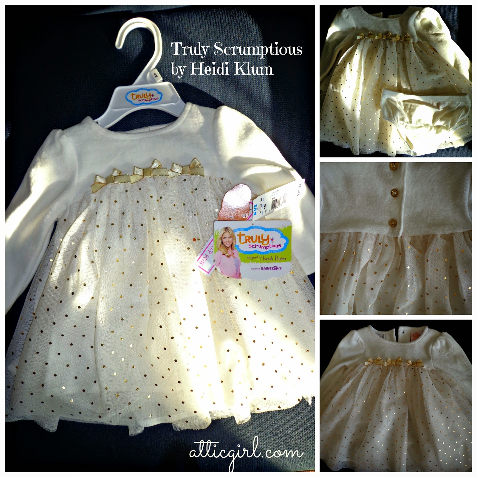 Truly Scrumptious by Heidi Klum Holiday Dress for Baby Girls #sponsored