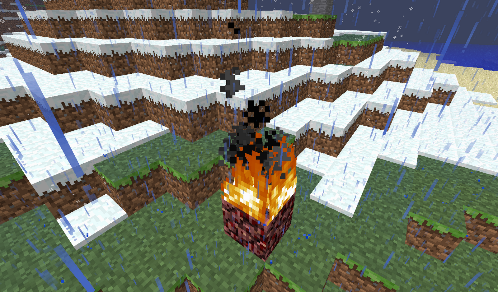 Minecraft How To How to stop a Fire from burning out
