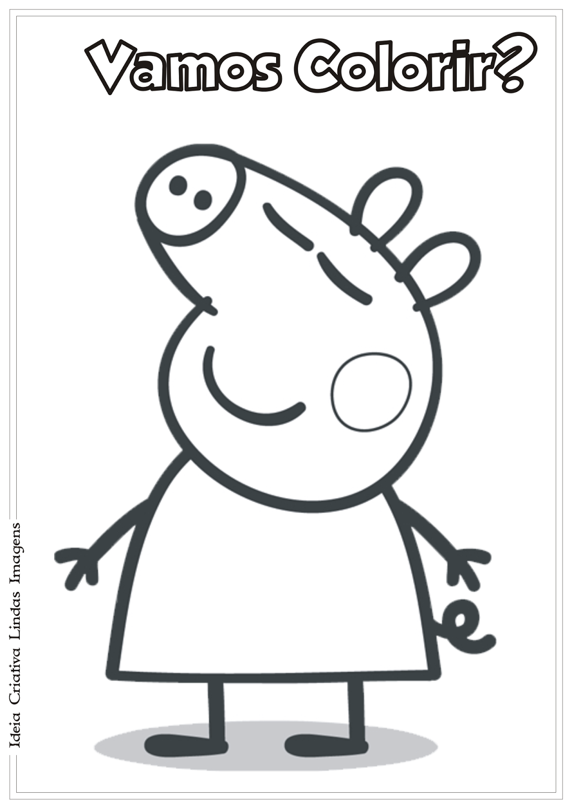 Peppa Pig - Desenhos para Colorir