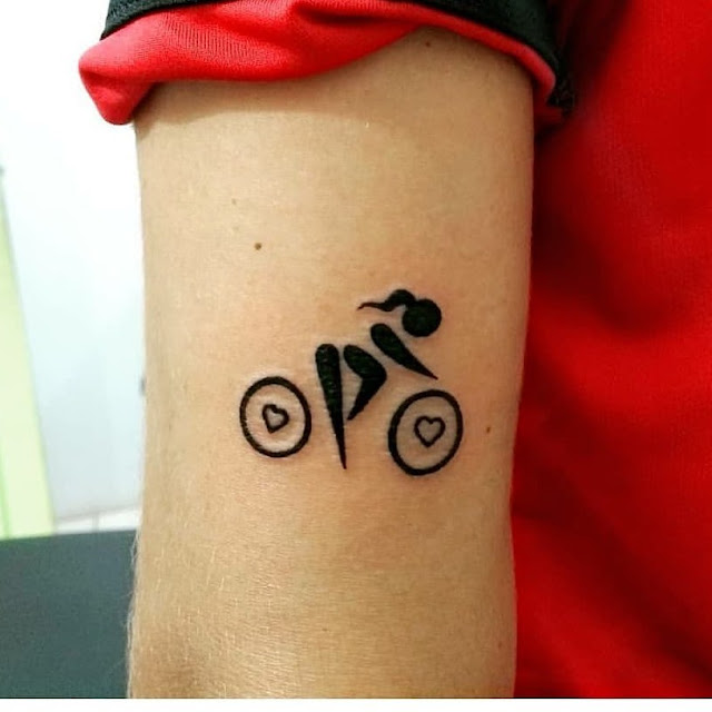 Tatuagem de bicicleta Tatuagem de bicicleta