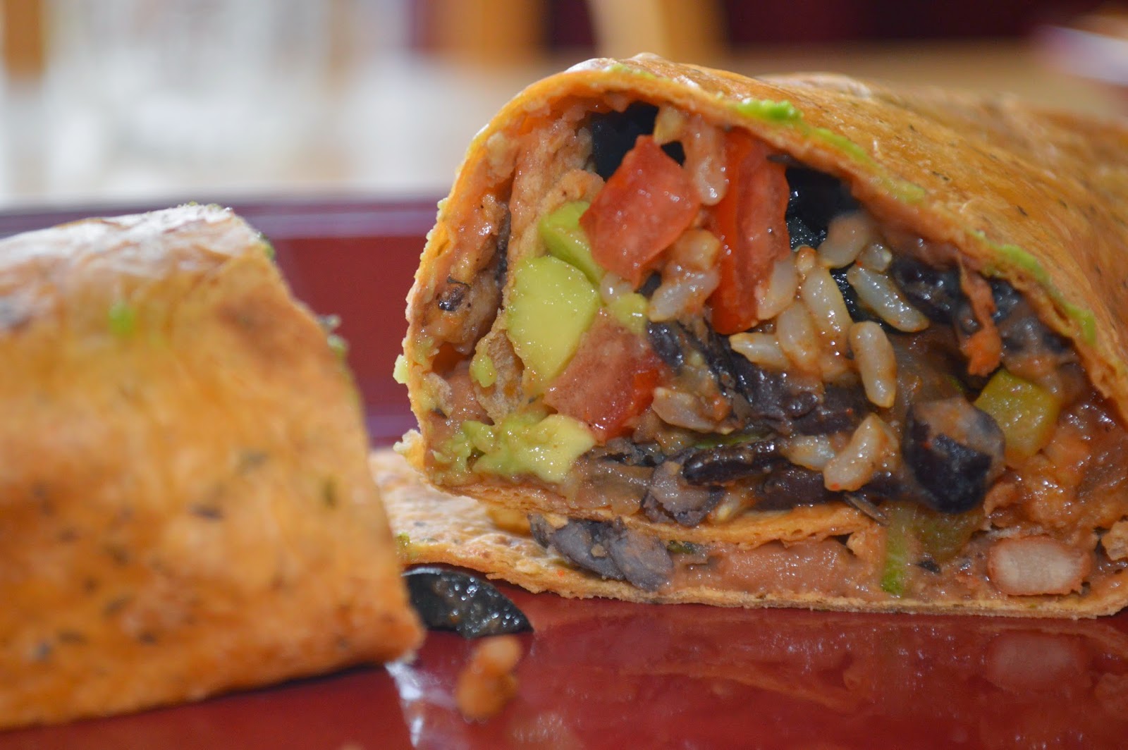 Courageous Joy Zucchini Bean Burrito (Vegan)
