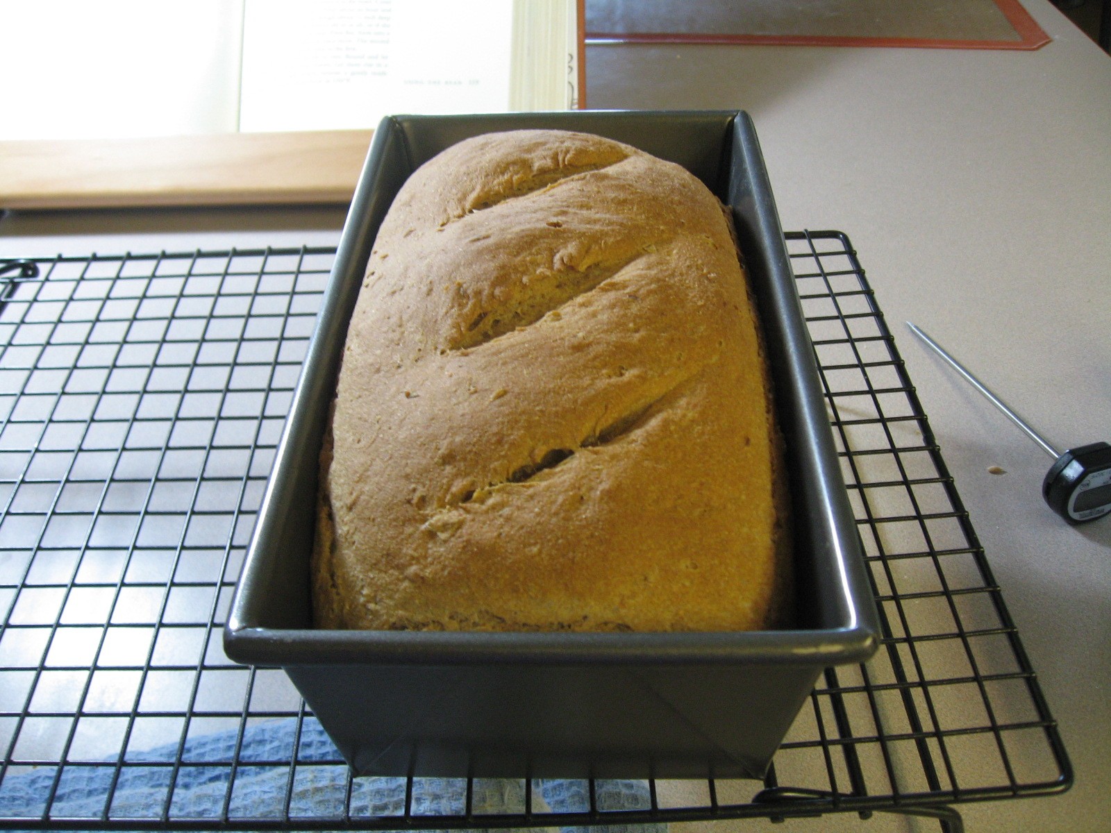For the loaf of bread Mediterranean Garbanzo Bread