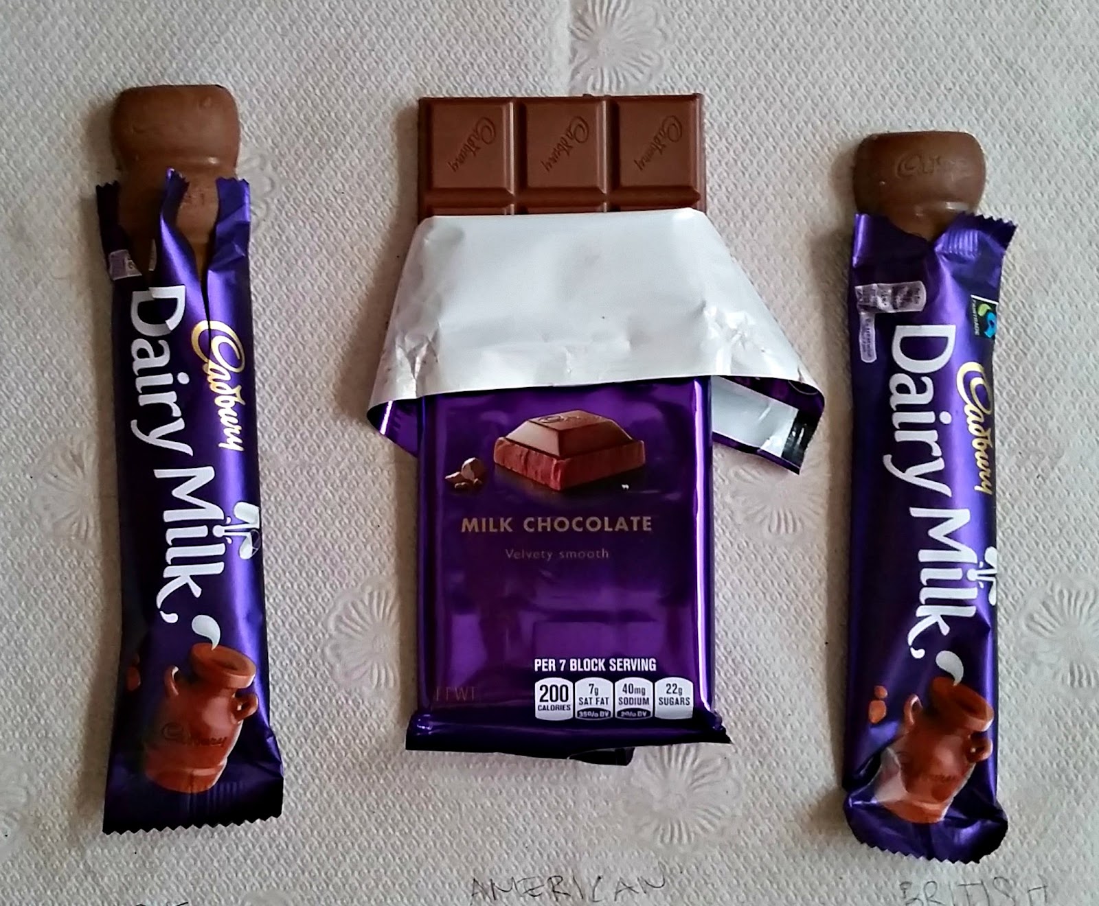 Photos: I Compared US and UK Cadbury Dairy Milk Bars