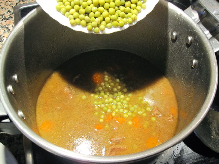 Se añaden guisantes