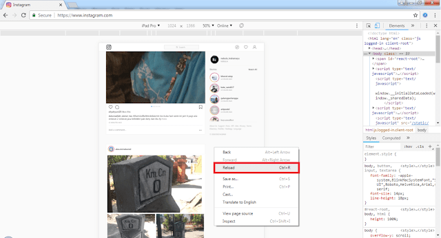Upload Instagram Cara Posting/Upload Di Instagram Melalui Komputer Tanpa Extension Tambahan