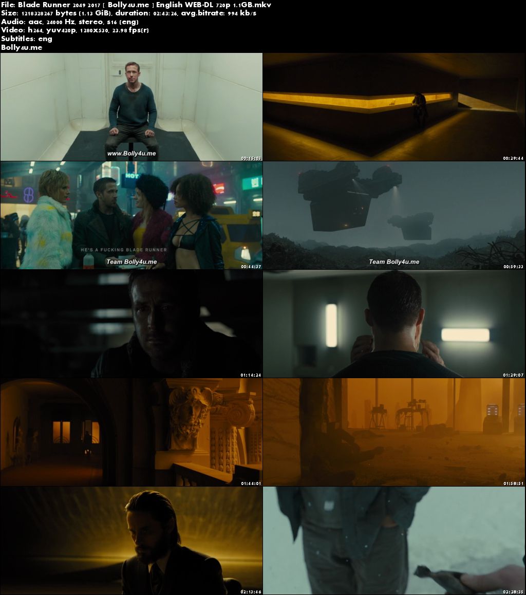 Blade Runner 2049 2017 WEB-DL Full English Movie Download 720p ESub