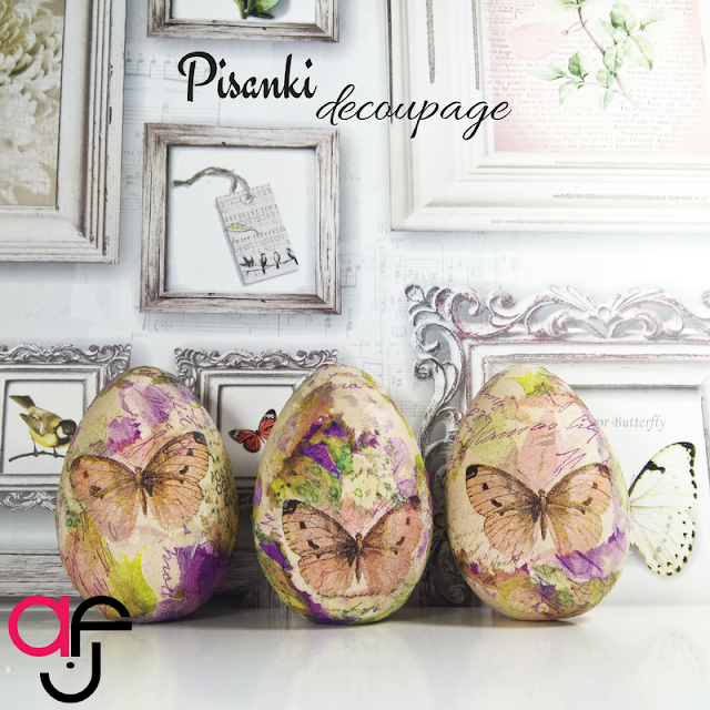 ajf handmade Pisanki decoupage