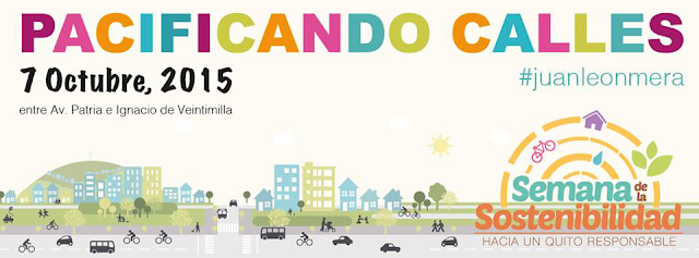Como parte de la Semana de la Sostenibilidad en Quito, la USFQ invita al evento Pacificando Calles, 7 de Octubre