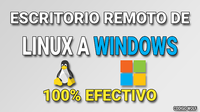 escritorio remoto linux a windows